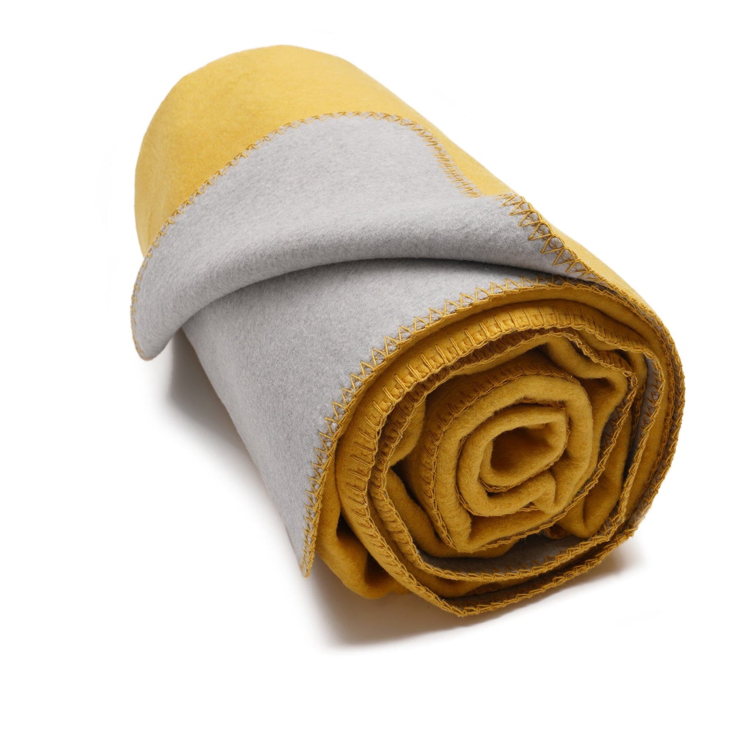 Flauschige Baumwoll Wendedecke zweifarbig - regional hergestellt