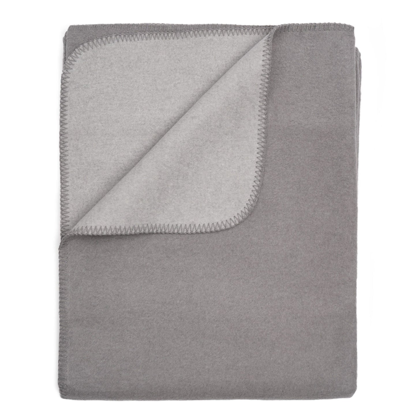 Flauschige Baumwoll Wendedecke zweifarbig - regional hergestellt