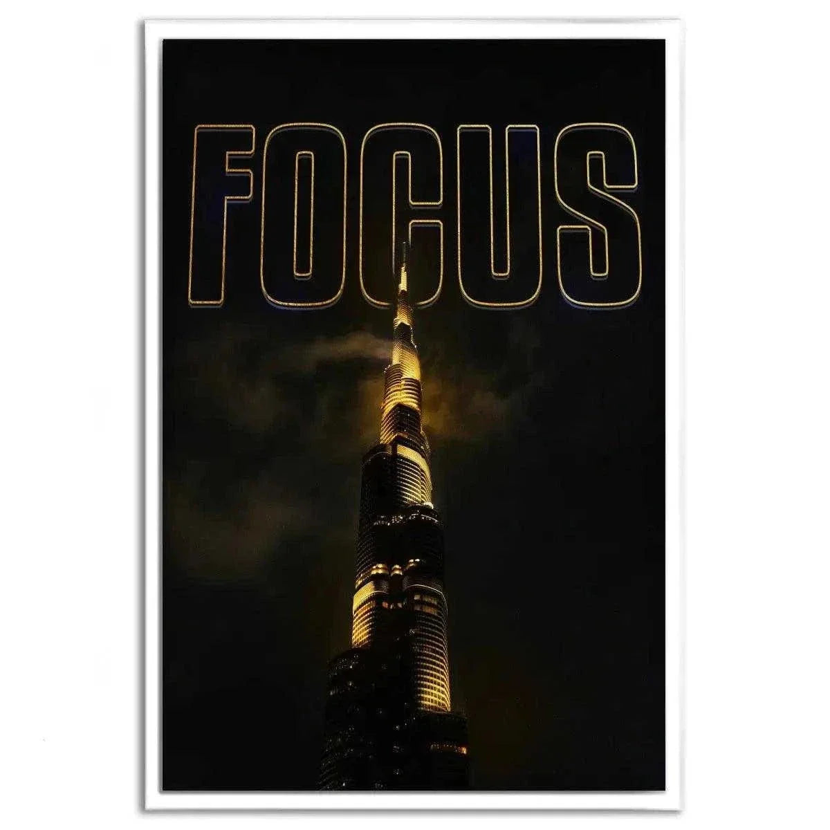 FOCUS - Leinwandbild Motivation