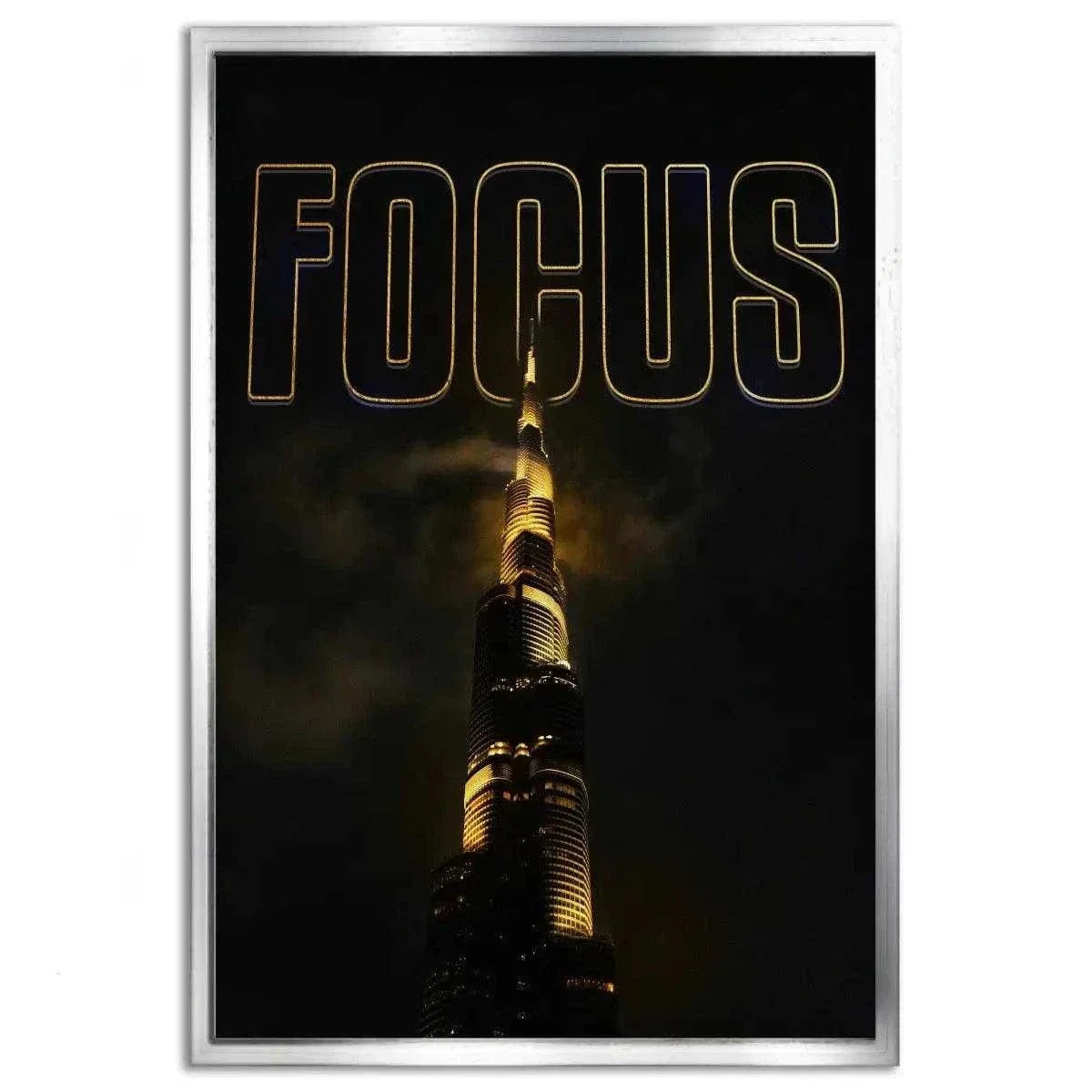 FOCUS - Leinwandbild Motivation