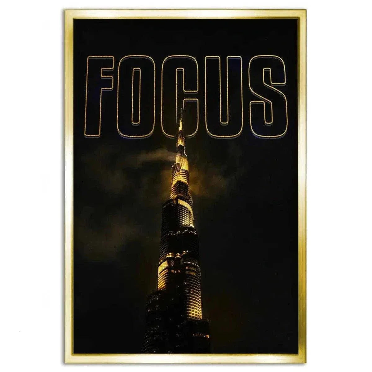 FOCUS - Leinwandbild Motivation
