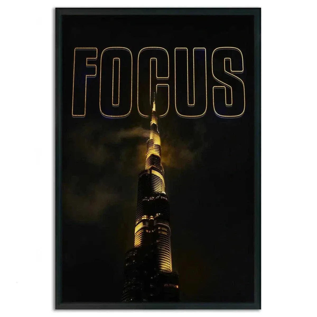 FOCUS - Leinwandbild Motivation
