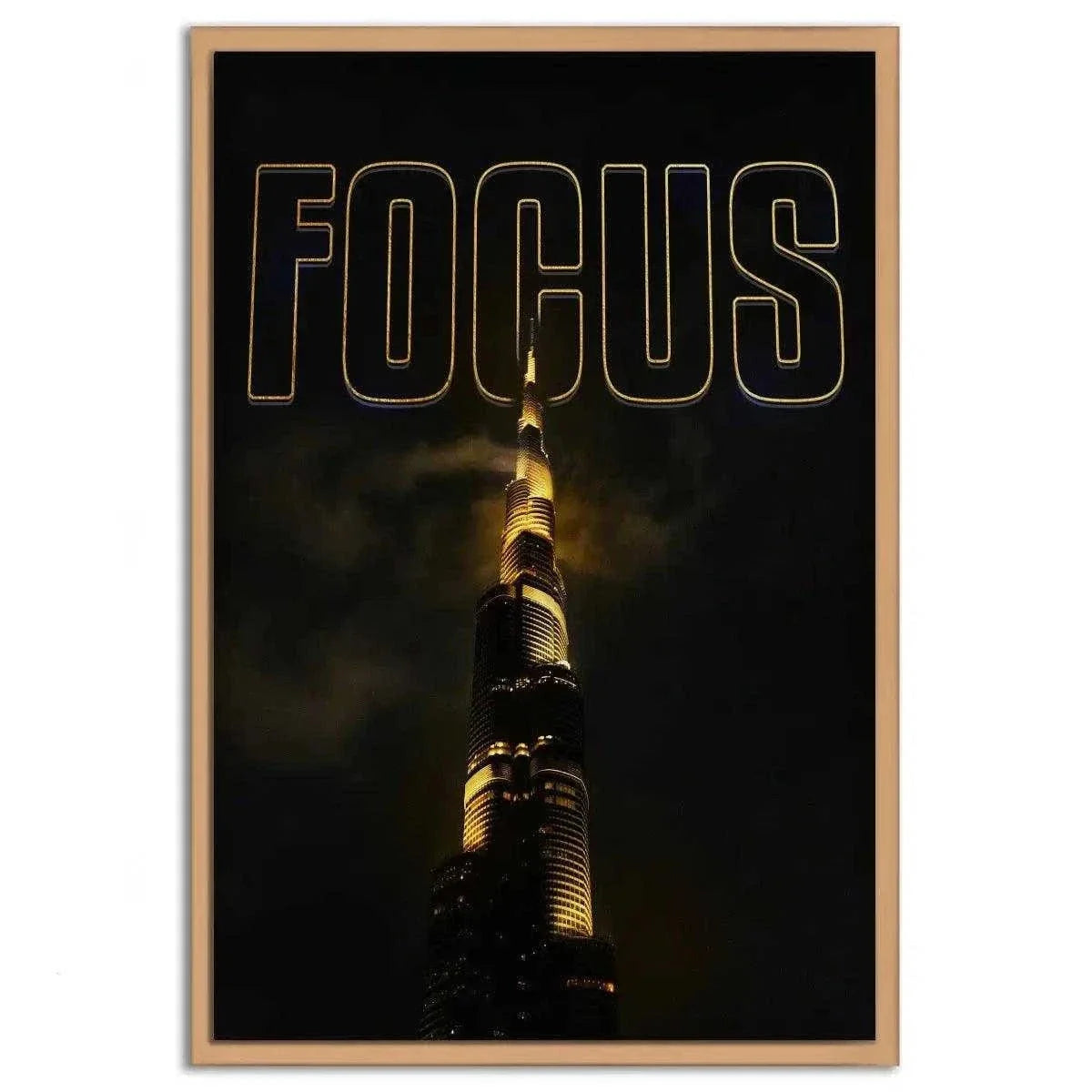 FOCUS - Leinwandbild Motivation