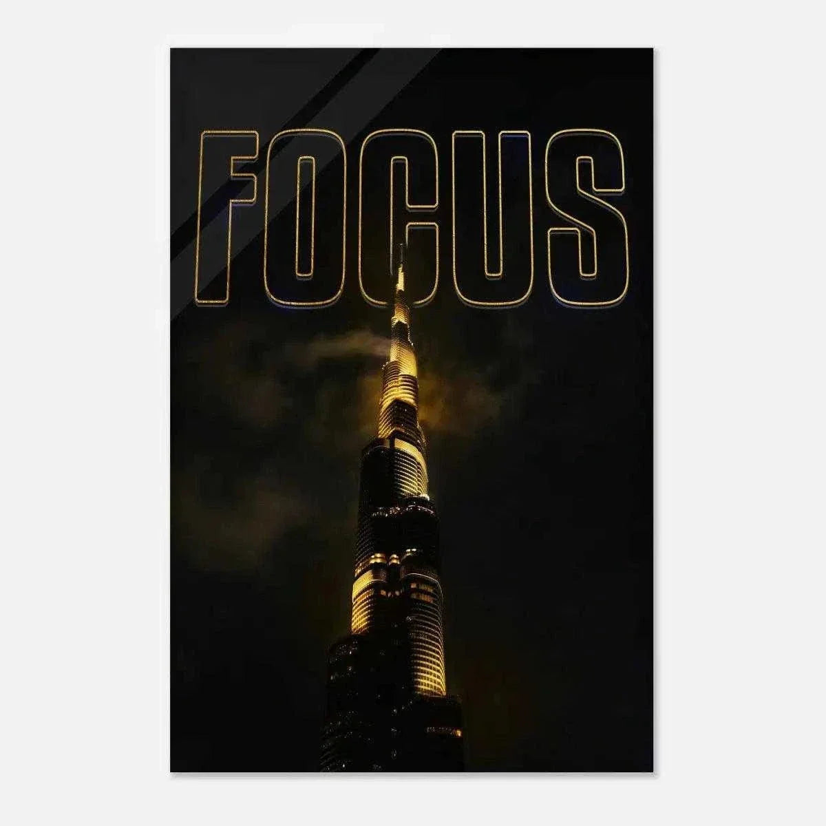 FOCUS - Leinwandbild Motivation