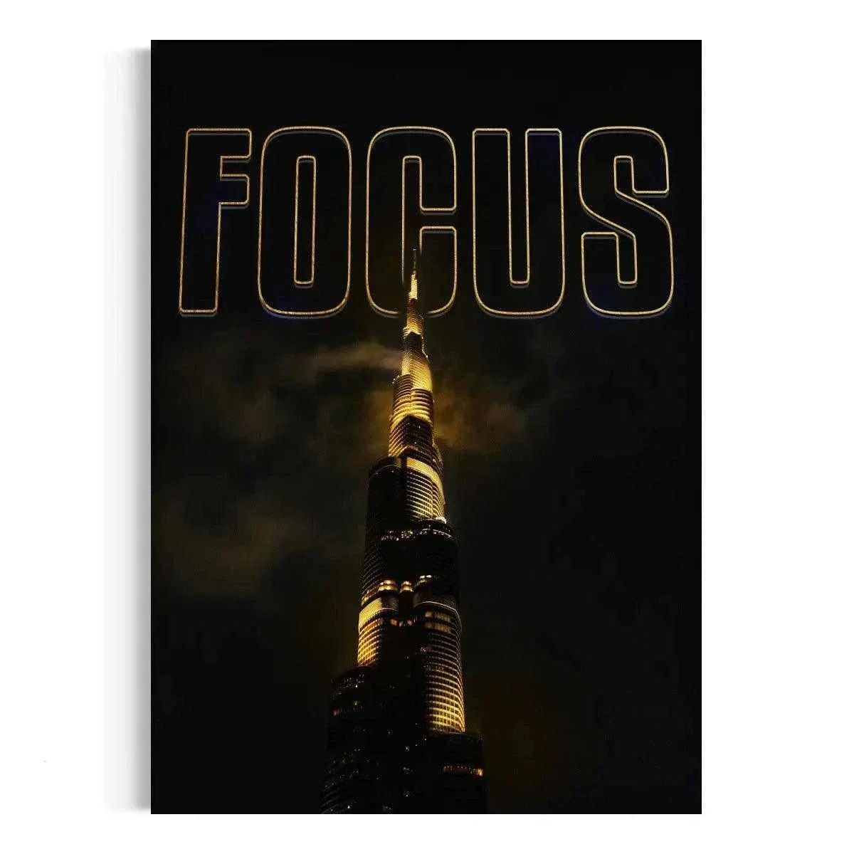 FOCUS - Leinwandbild Motivation