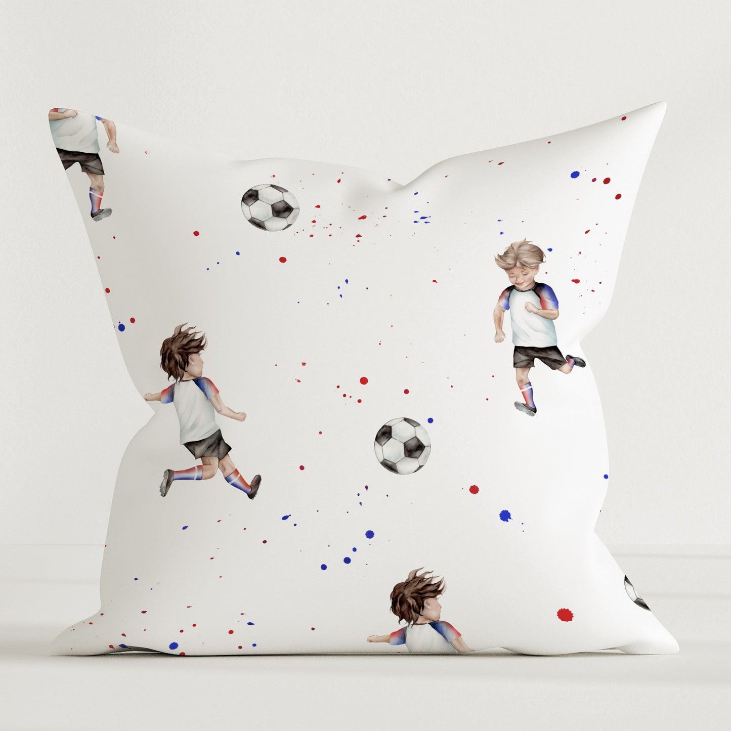 Skrautpúði úr hágæða efni fyrir börn, „Fótbolti“