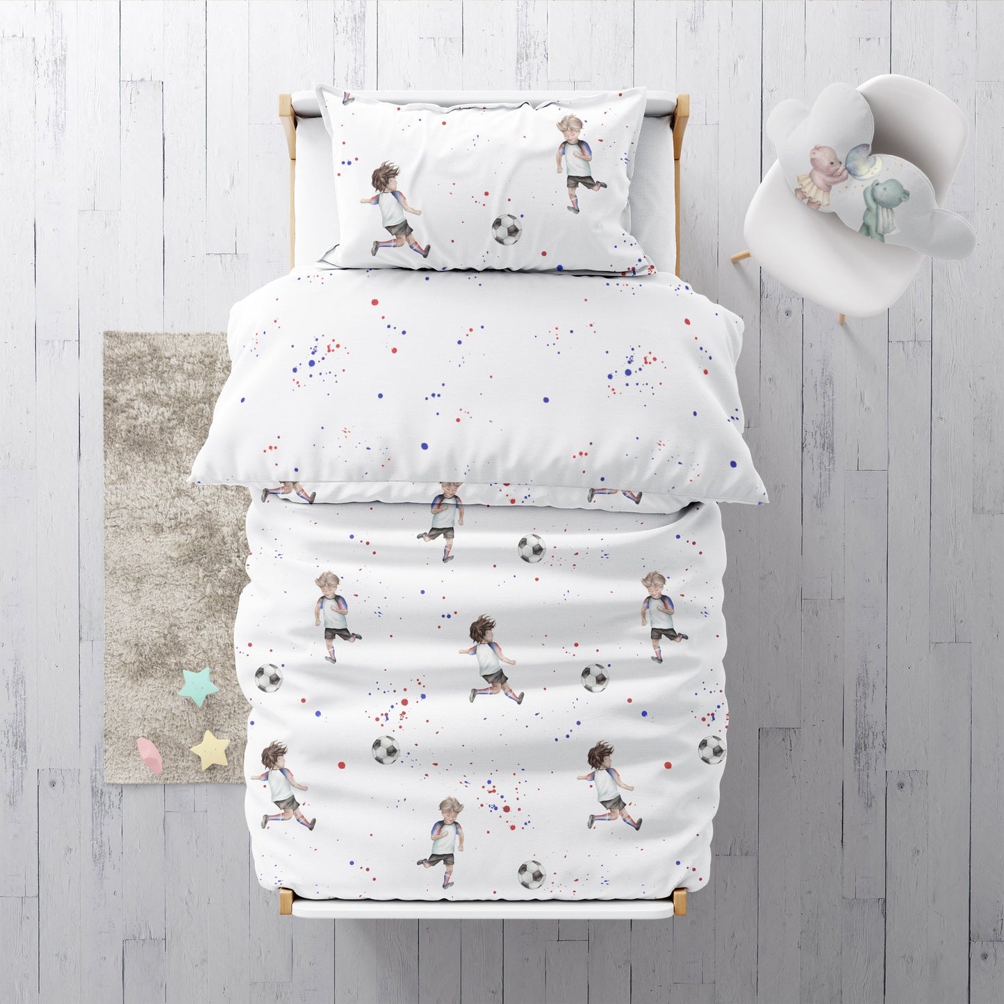 "Football France" Premium Children's Bedding 