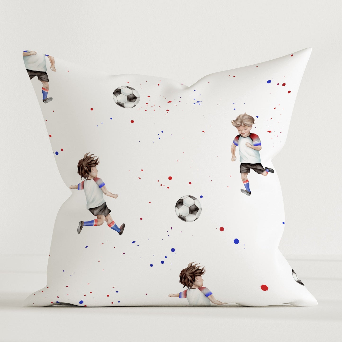 Skrautpúði úr hágæða efni fyrir börn, „Fótbolti“
