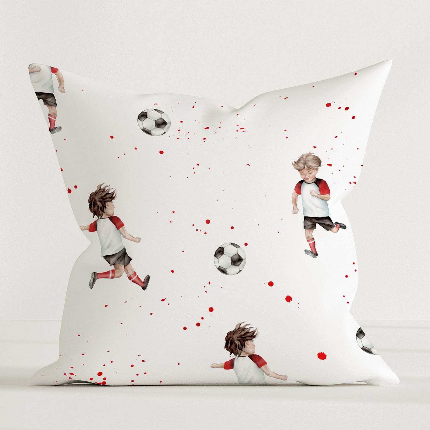 Skrautpúði úr hágæða efni fyrir börn, „Fótbolti“