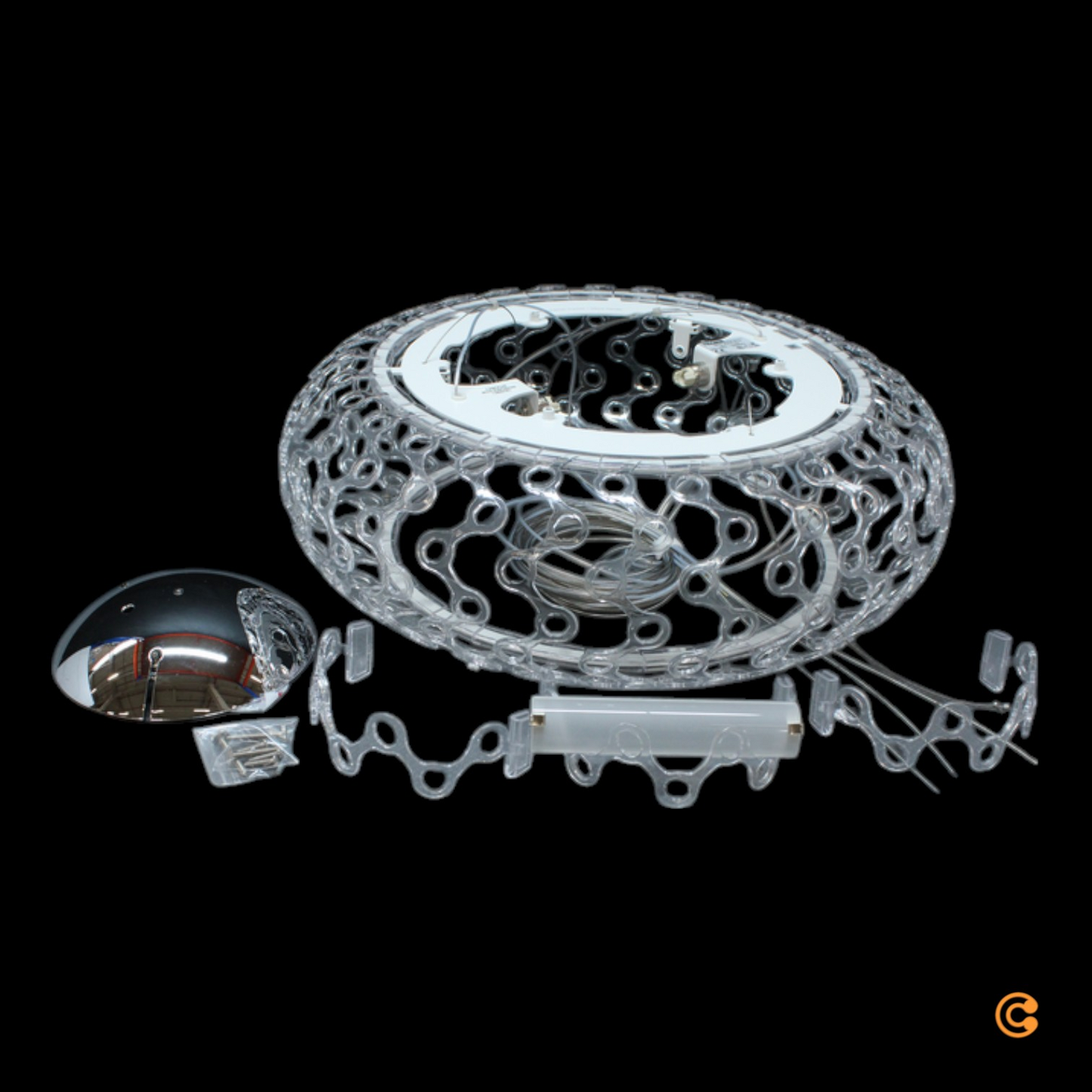 B-grade Foscarini Caboche Plus Media pendant lamp R7s chandelier. See text/photos.