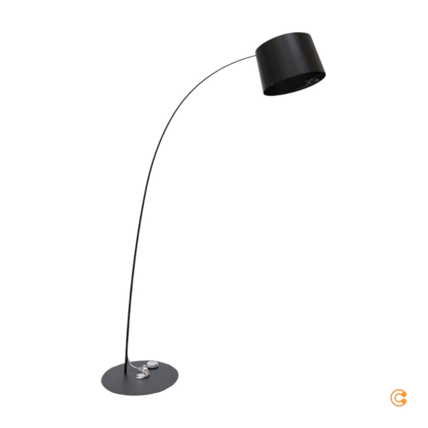 B-grade Foscarini Twiggy arc floor lamp, dimmable, black, 278
