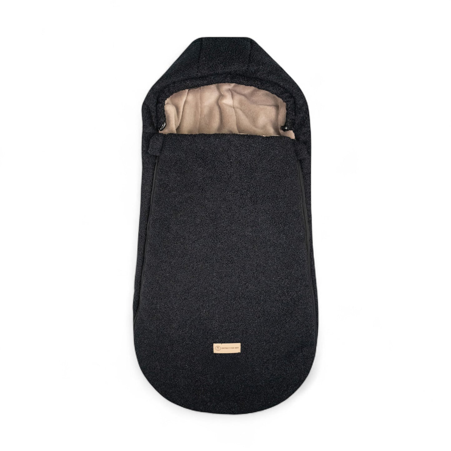 Winterfußsack Teddystoff Bouclé – für Kinderwagen & Autoschale