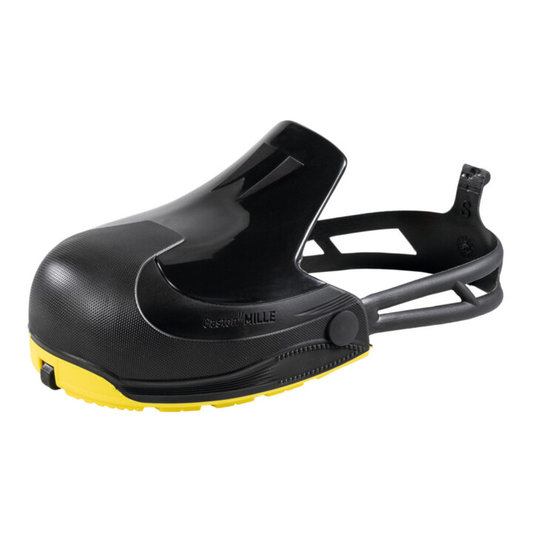 Öryggisskór frá Gaston Mille í B-flokki, skór fyrir gesti, svartur hlífðarfatnaður