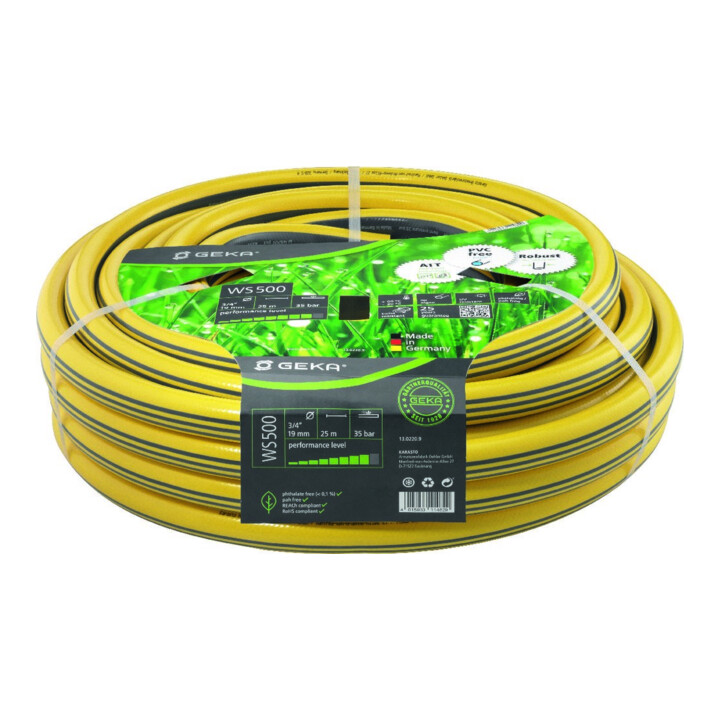 B-flokks Geka Plus vatnsslanga, pípa, slanga WS500 3/4" 19 mm 25 m blá PVC-frí