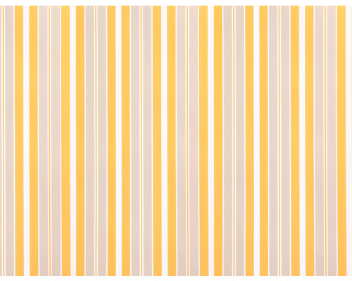 B-grade folding arm awning, sunshade, 4x3, fabric: orange, grey, white striped