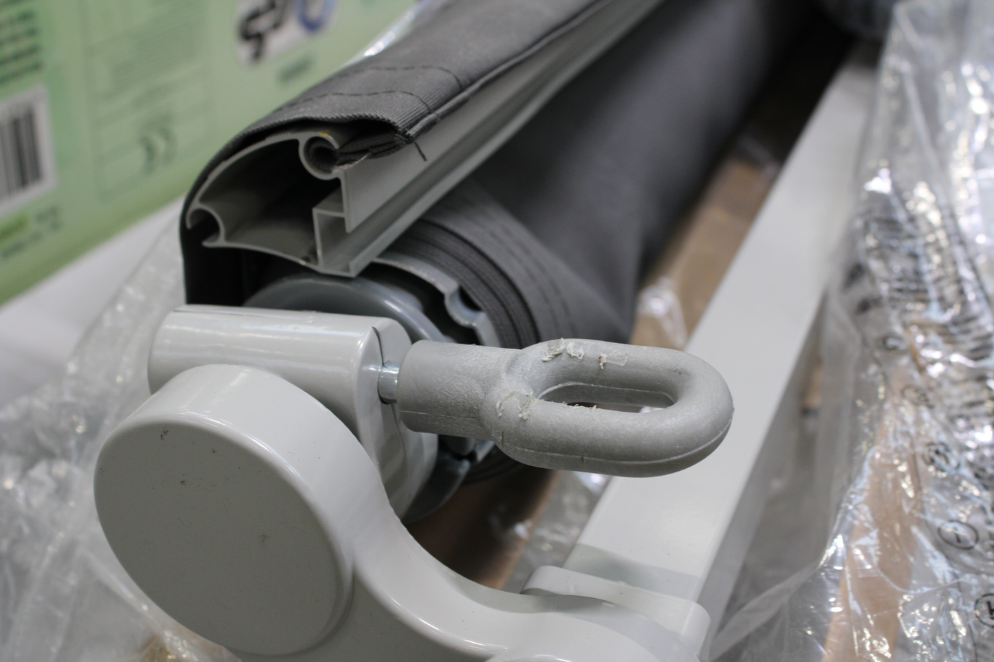 B-flokks felliarmur, markísa, sólhlífarmarkísa, sóldúkur, gölluð vara