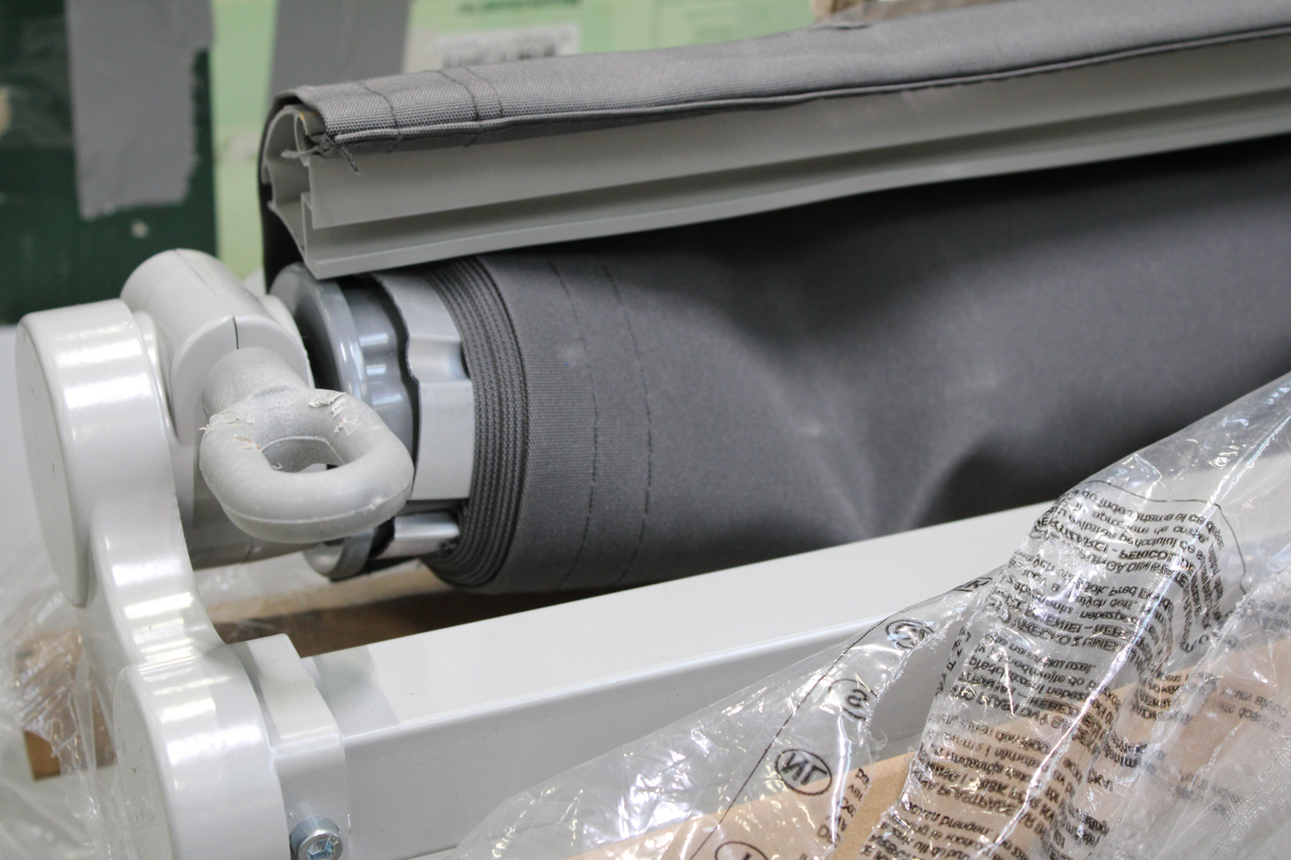 B-flokks felliarmur, markísa, sólhlífarmarkísa, sóldúkur, gölluð vara