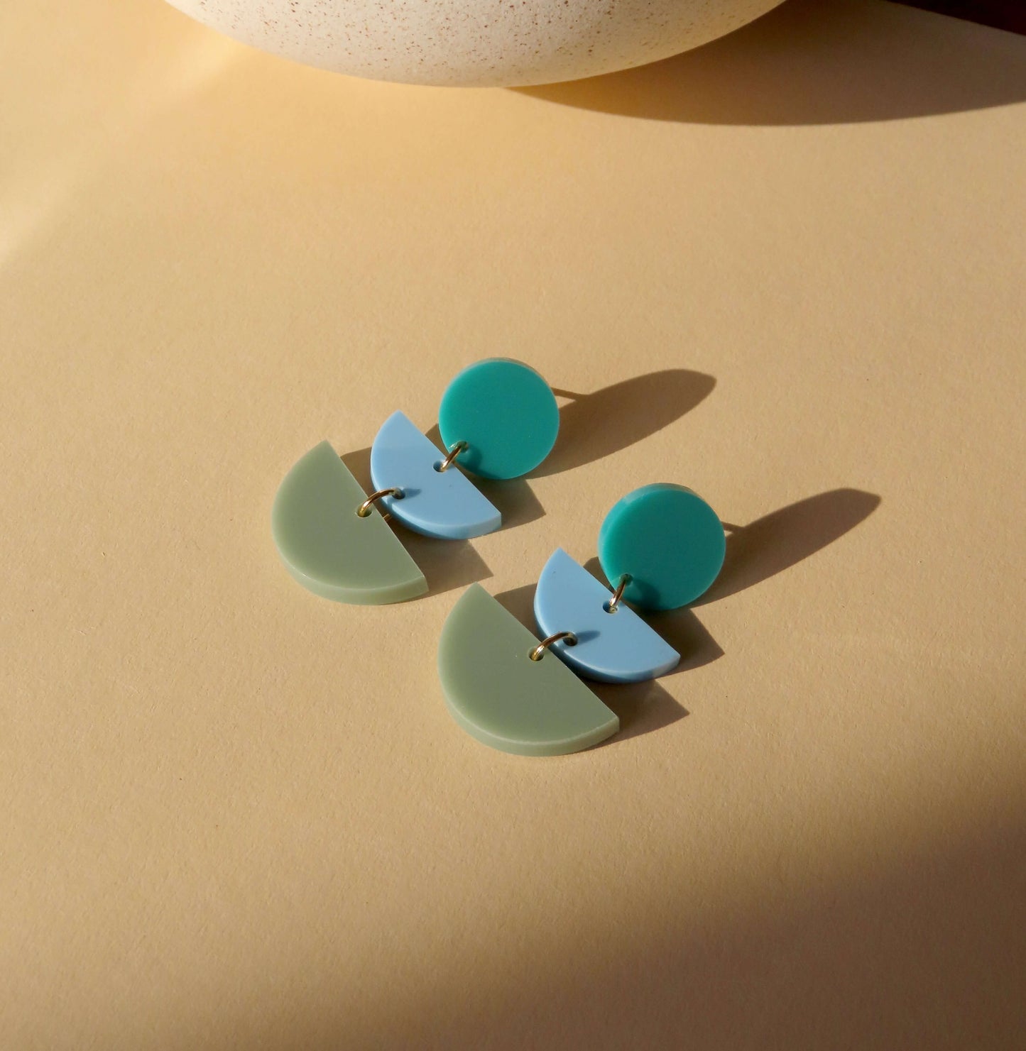 Green Moss Statement Ohrringe