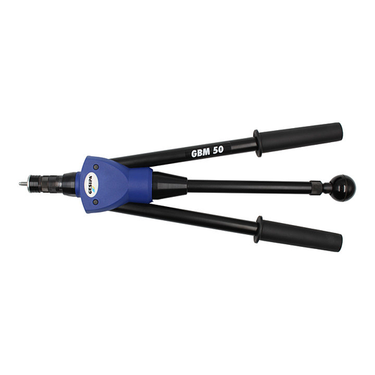 B-flokks Gesipa Gbm 50 handnógunarverkfæri fyrir blindnógunarhnetur
