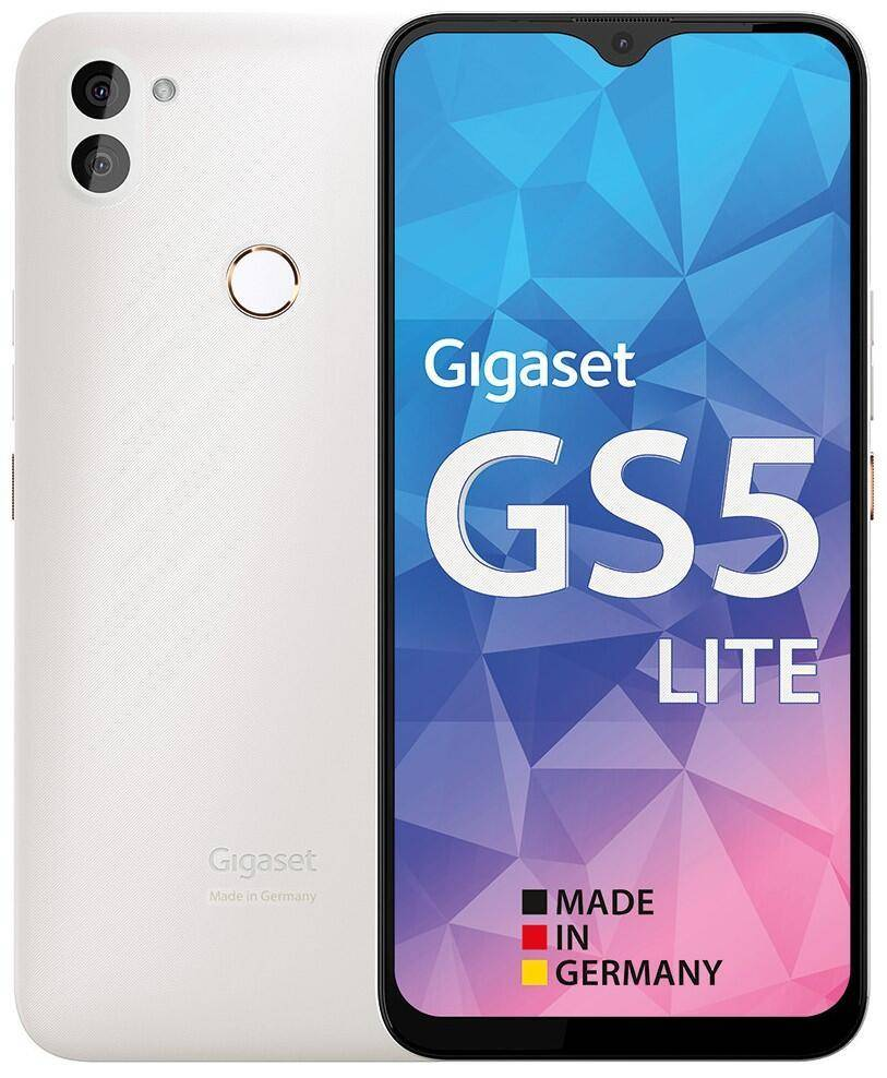 Gigaset GS5 Lite 4G snjallsími af gerðinni B-lager, tvöfalt SIM-kort, 4GB vinnsluminni, 64GB geymslurými. Sjá texta/mynd.