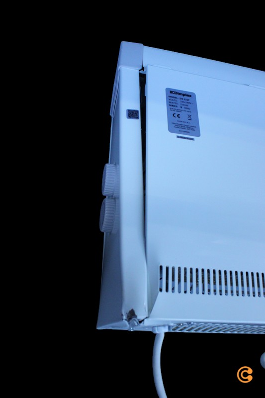 B-flokks Glen Dimplex 380870 blástursofn, frístandandi blástursofn, rafmagnshitari. Sjá texta/mynd.