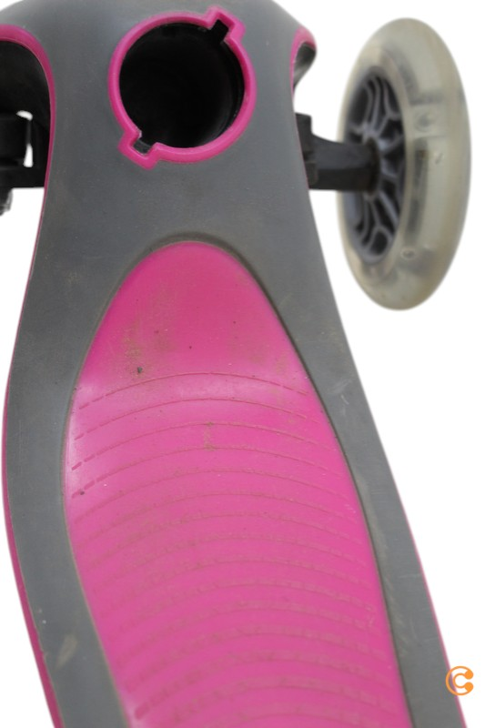 Globber Elite Deluxe sparkhjól, þriggja hjóla sparkhjól, af B-flokki. Sjá texta/mynd.