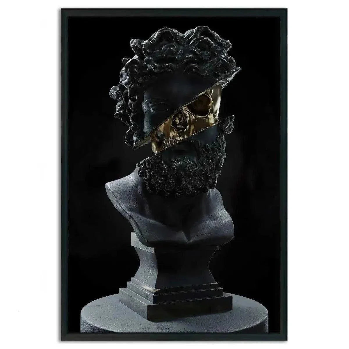 Golden Skull - Leinwandbild Luxuriös