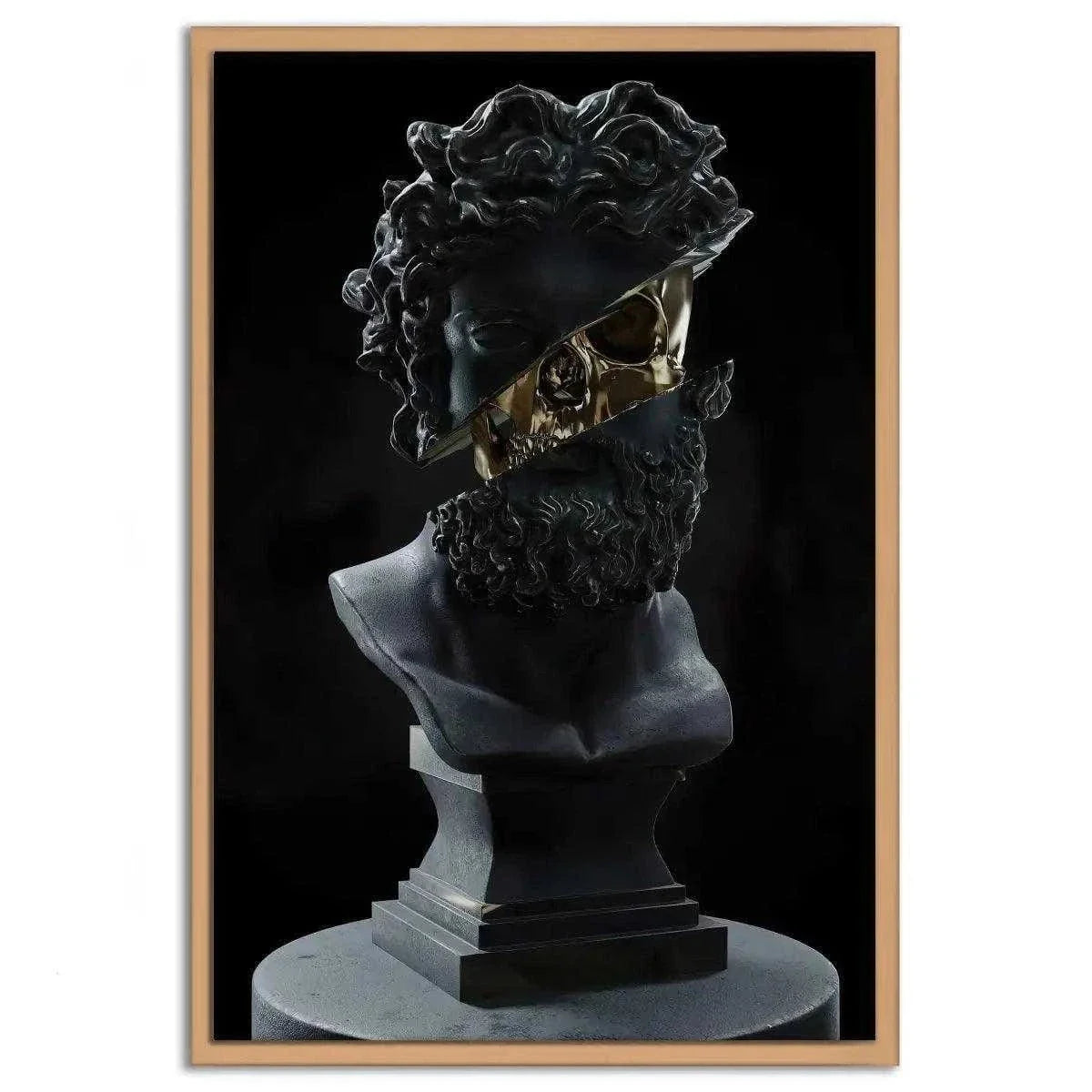 Golden Skull - Leinwandbild Luxuriös