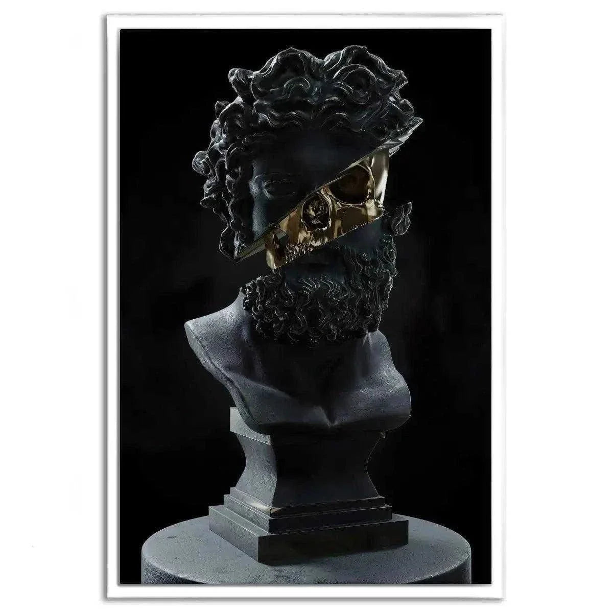 Golden Skull - Leinwandbild Luxuriös