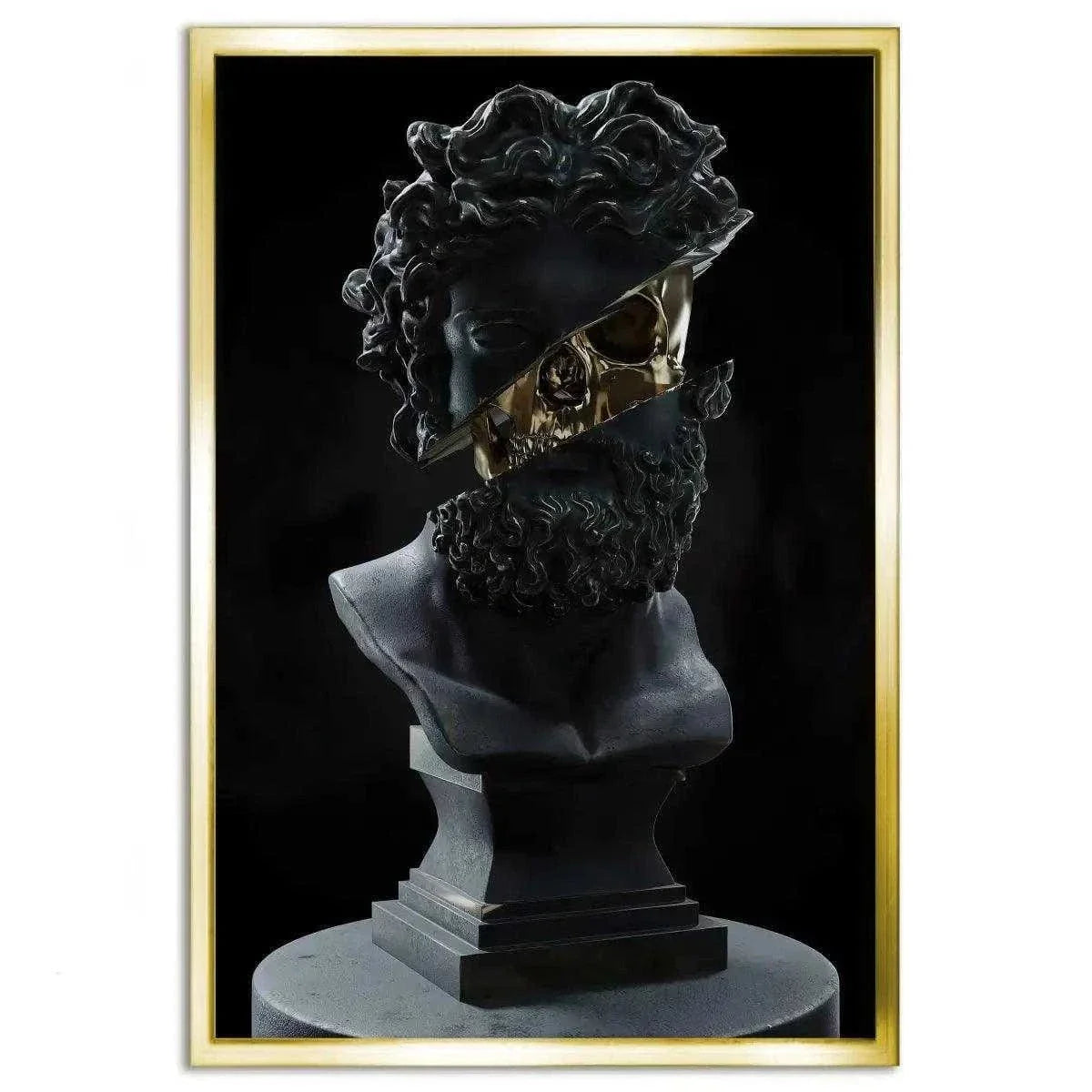 Golden Skull - Leinwandbild Luxuriös