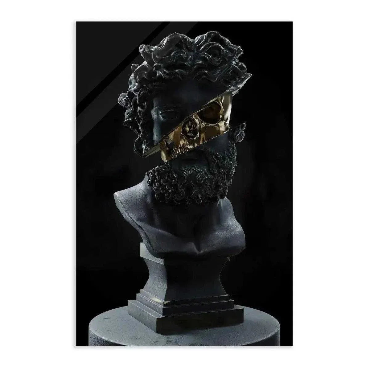 Golden Skull - Leinwandbild Luxuriös