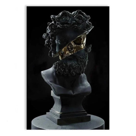 Golden Skull - Leinwandbild Luxuriös