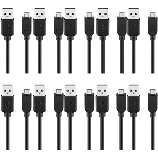 Goobay USB 2.0 A/Micro USB 2.0 B 1.0 M millistykki, tengisnúra, 10 stykki