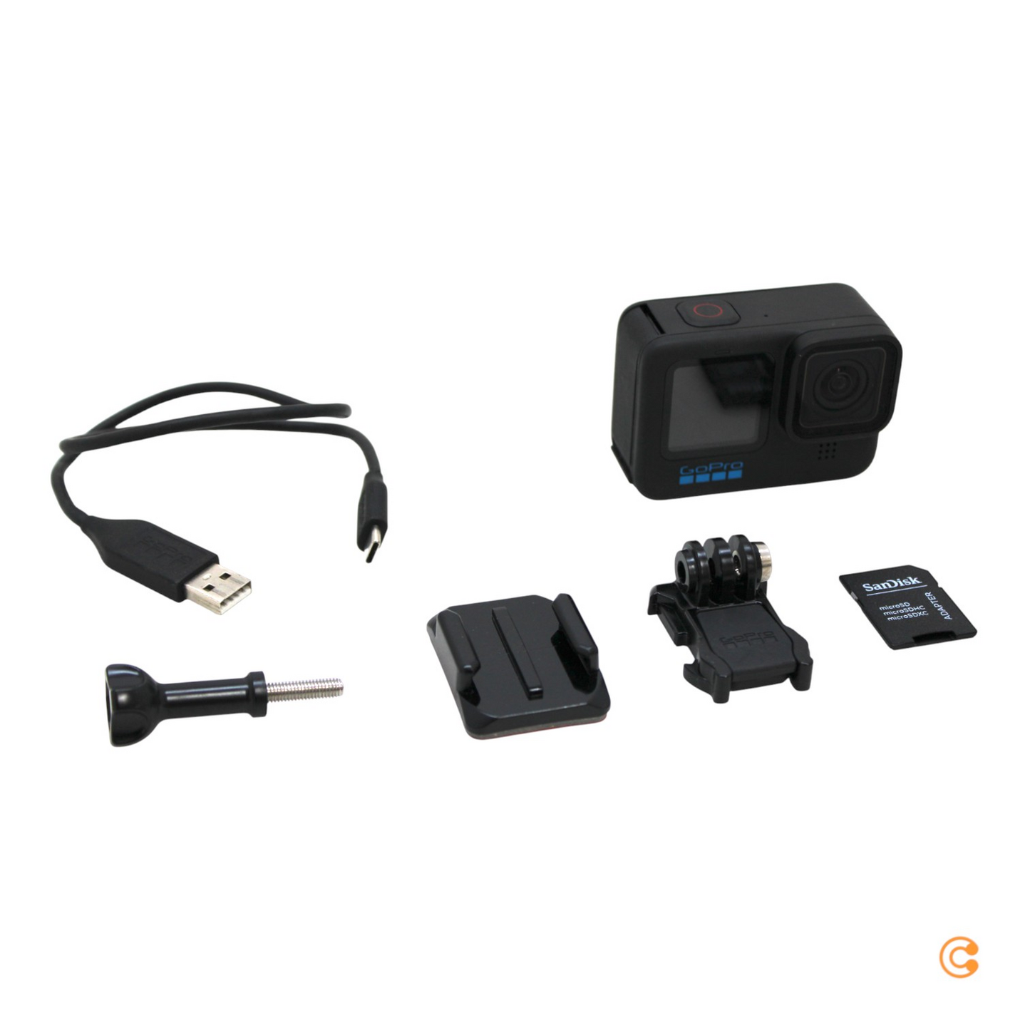 GoPro Hero10 Black Action Cam með snertiskjá, WiFi og GPS, gallaðri vöru
