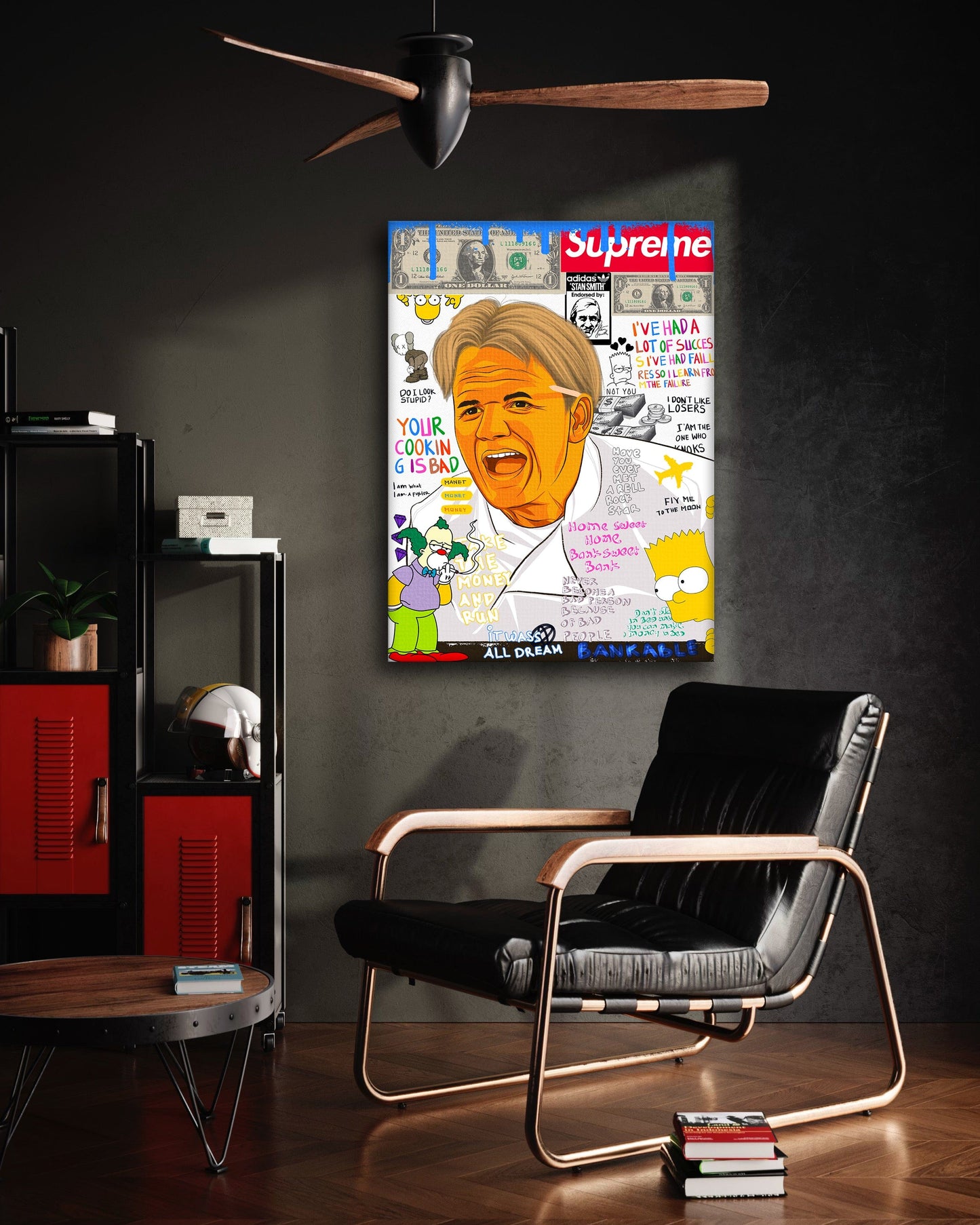 Gordon Ramsay - Leinwandbild Pop Art