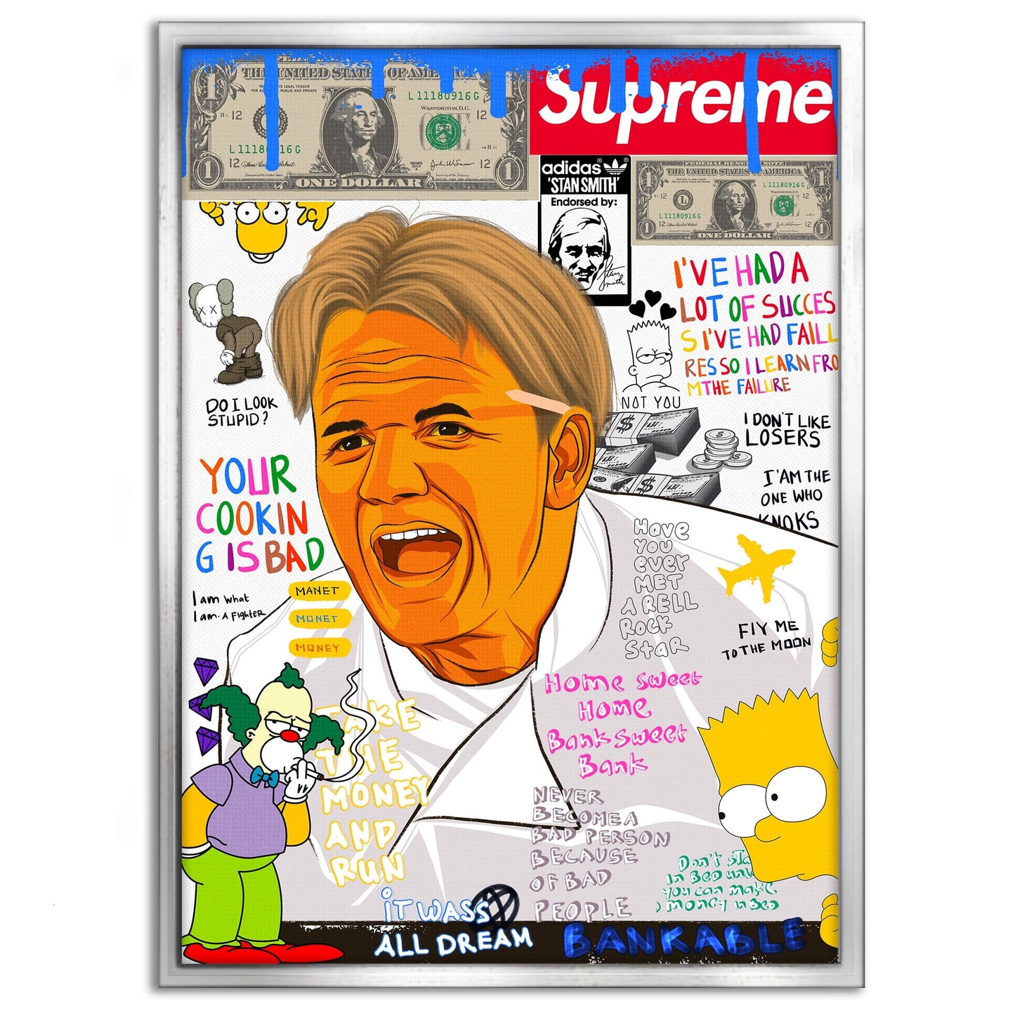 Gordon Ramsay - Leinwandbild Pop Art