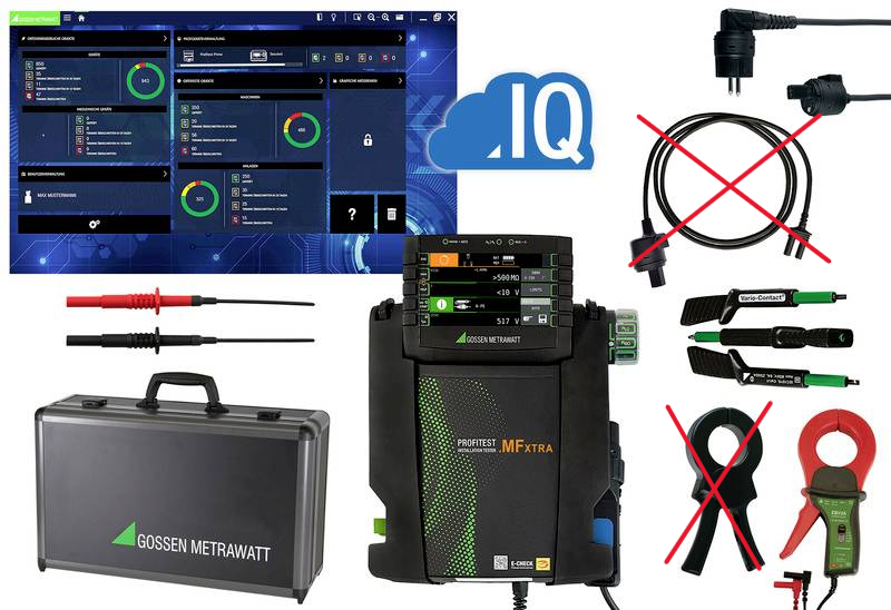 B-Ware Gossen Metrawatt Pro Fi Test Mf Xtra Profi Set Vde Prüfgeräte Siehe Text/Foto