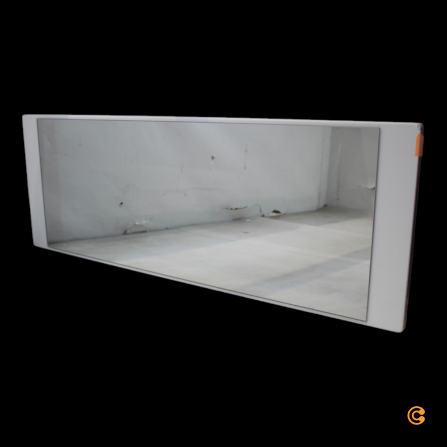 Gozos spegill í B-flokki, veggspegill, aðalspegill, hvítur, lóðréttur/láréttur, 120x40 cm