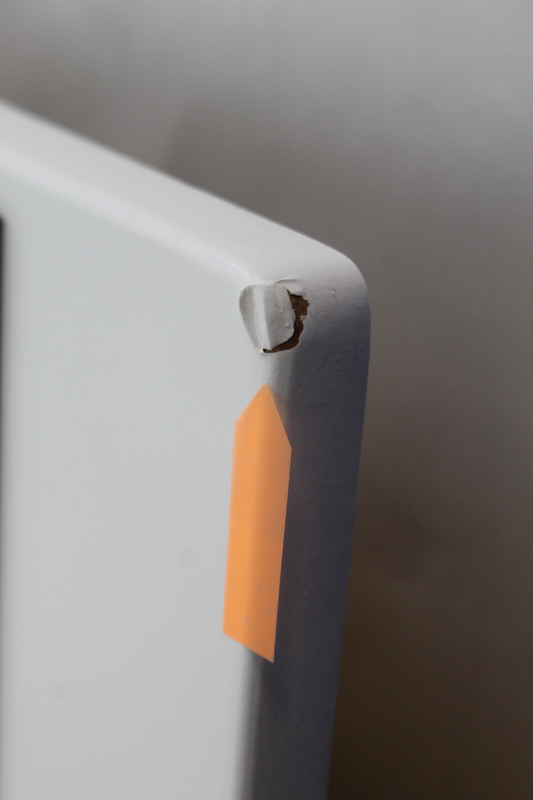 Gozos spegill í B-flokki, veggspegill, aðalspegill, hvítur, lóðréttur/láréttur, 120x40 cm