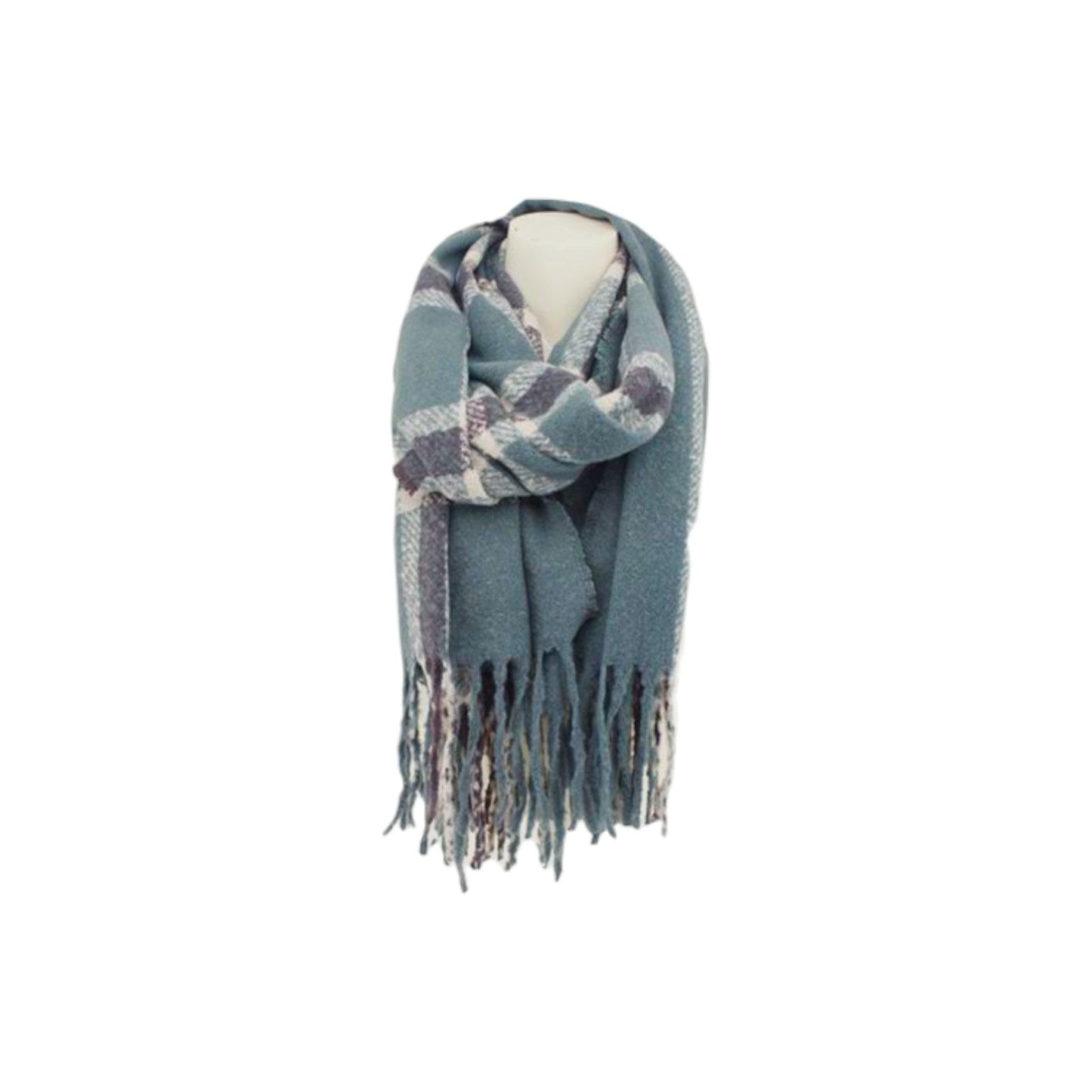 Winter Damen Schal » Winterschal kariert » Cashmera Soft » Damenschal » Fransenschal 180 x 65 cm