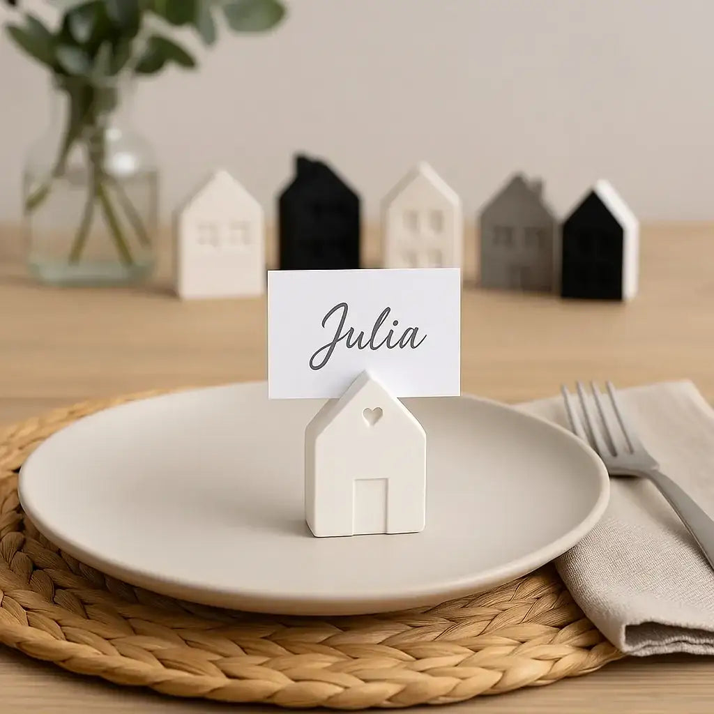 Set of 15 mini decorative houses – for your creative DIY ideas