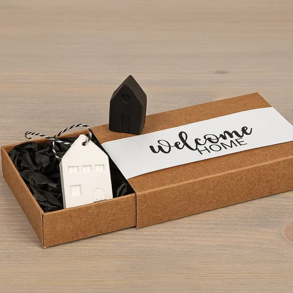 Set of 15 mini decorative houses – for your creative DIY ideas