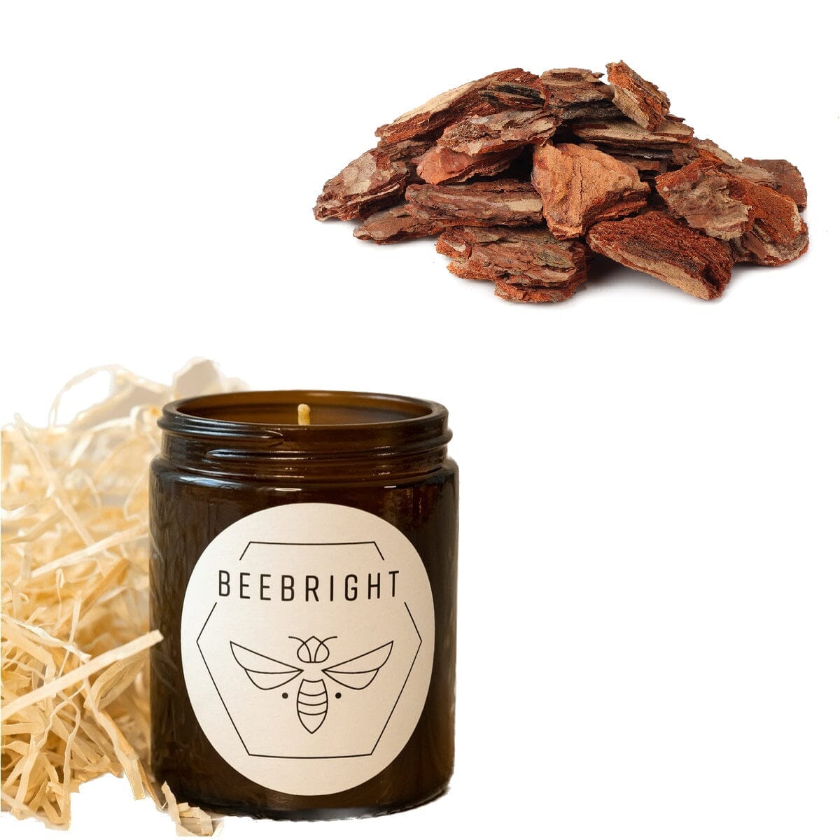 Handgemachte Bienenwachskerze - regional hergestellt