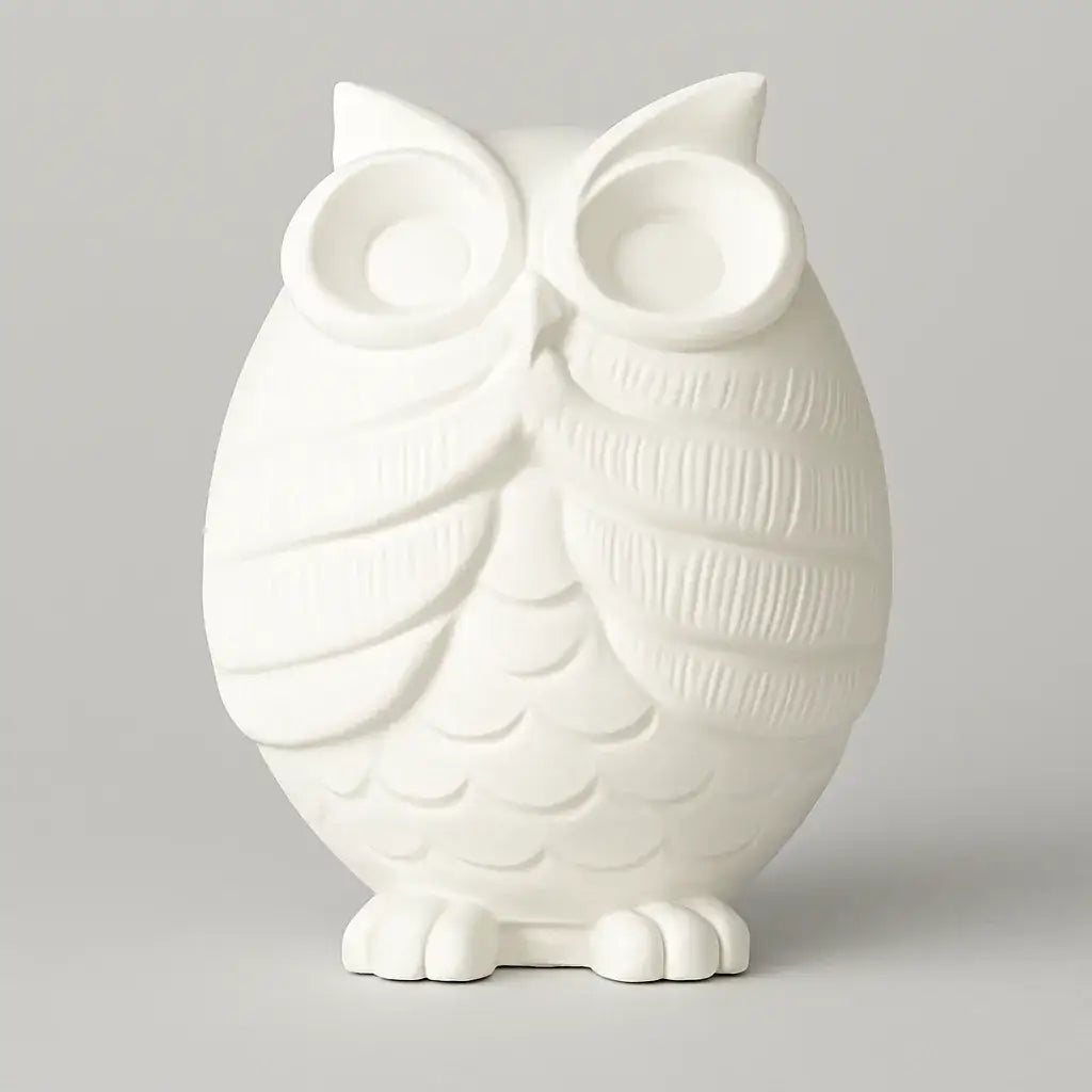 Eulefigur „Nichts Böses sagen“ – Handgemachte Deko mit Symbolkraft