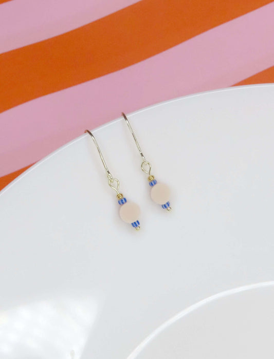 Color Treats Ohrringe Ostsee mit gold filled Elementen