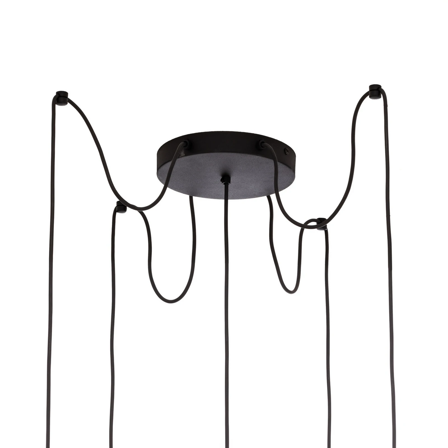 Hengiljós Esme úr gleri, marglit, fimm perur, dreifð loftlampa, spott, á lager