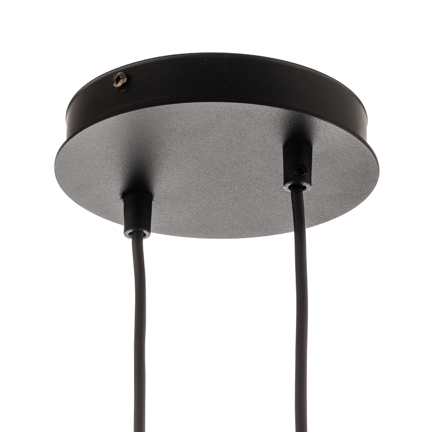 B-flokks Glassy hengiljós, 6 ljós, svart grafítgler, 110 cm loftlampi, kastari