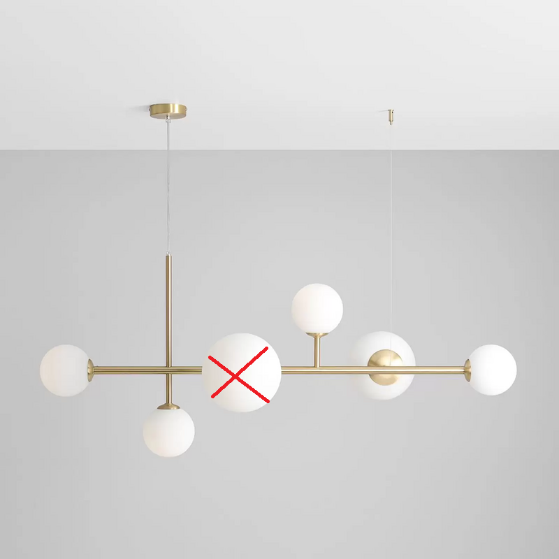 B-grade Joel pendant light, hanging lamp, ceiling lamp, ceiling light, LED brass. See text/photo.