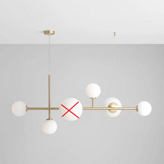 B-flokks Joel hengilampi, loftlampi, LED messing. Sjá texta/mynd.