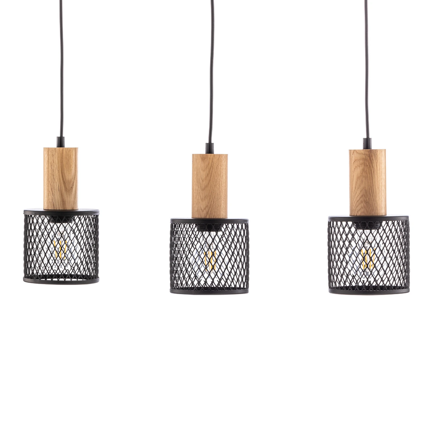 B-Ware Hängeleuchte Sobresa Mit Gitterschirm Dreiflammig Deckenlampe Deckenleuchte Spot